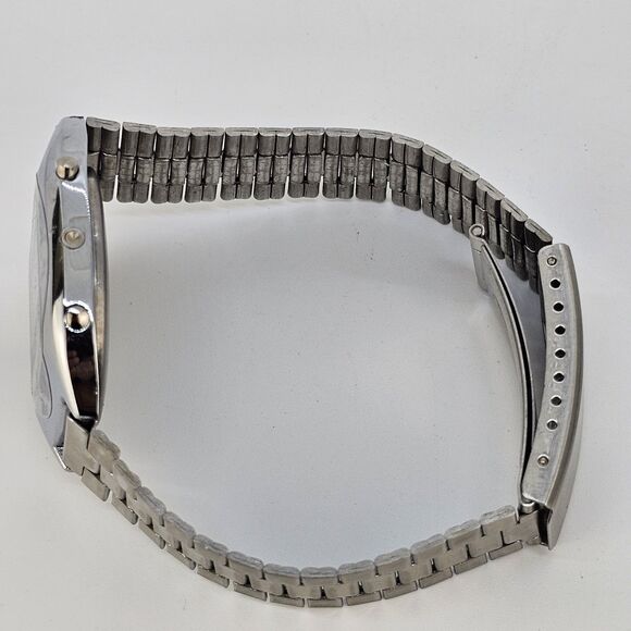 VTG 35MM Delphi Digital Men's Watch Gray Band 7"‎ New Battery LIGHT NOT WORKING - Picture 10 of 13